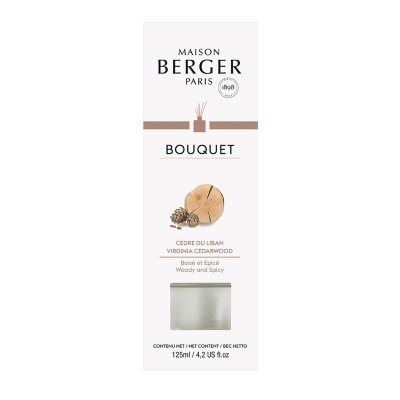 Maison Berger Bouquet Cube Transparent Zedernholz aus dem Libanon 125 ml